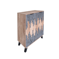 خزانة أحذية مودرن 2 باب 4 أرفف خشب ماليزي , رمادي...