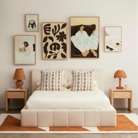 سرير V I P الفندقي بقماش بوكليه