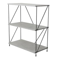 وحدة رفوف خشب ماليزي 3 ادوار متعددة الإستخدام لون...