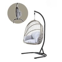 كرسي مرجيحة - أرجوحة قابلة للتصفيط - كرسي معلق وسط