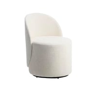 كرسي تسريحة مع ظهر بقماش بوكليه