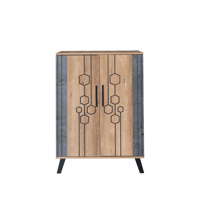 خزانة أحذية مودرن 2 باب 4 أرفف خشب ماليزي , خشبي و...