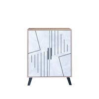 خزانة أحذية مودرن 2 باب 4 أرفف خشب ماليزي , خشبي و...