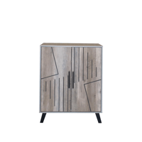 خزانة أحذية مودرن 2 باب 4 أرفف خشب ماليزي , رمادي...