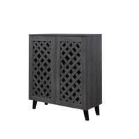 دولاب جزامة خشب ماليزي لون رمادي بابين SC-804