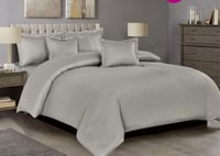 لحاف فندقي رمادي