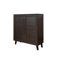 دولاب جزامة خشب ماليزي لون بني غامق بابين SC-803