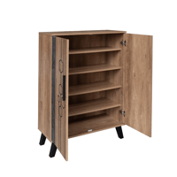 خزانة أحذية مودرن 2 باب 4 أرفف خشب ماليزي , خشبي و...