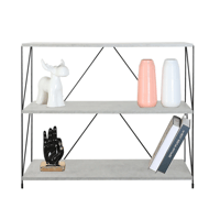 وحدة رفوف خشب ماليزي 3 ادوار متعددة الإستخدام لون...