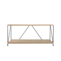 وحدة رفوف خشب ماليزي 2 ادوار متعددة الإستخدام لون...