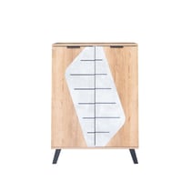 خزانة أحذية خشب ماليزي 2 باب 5 طبقات تنظيم , خشبي...