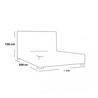 سرير بلاين الفندقي بقماش مخمل