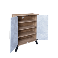 خزانة أحذية مودرن 2 باب 4 أرفف خشب ماليزي , خشبي و...