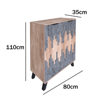 خزانة أحذية مودرن 2 باب 4 أرفف خشب ماليزي , رمادي...