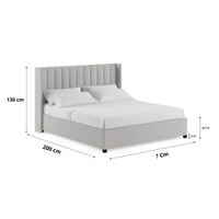 سرير فيكتوريا الفندقي بقماش مخمل . متعددة المقاسات