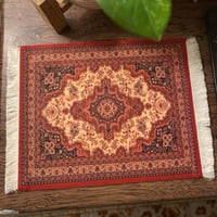 سجادة فارسية لوضع الإسبريسو، حصيرة مربعة للمشروبات...