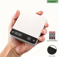 ميزان قهوة عالي الدقة/شاشة LCD رقمية ابيض