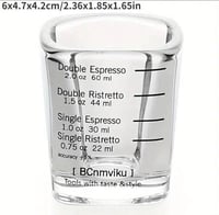 كوب زجاجي 60 ملي اسبرسو