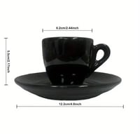 كوب قهوة اسبرسو اسود سراميك 50 مل