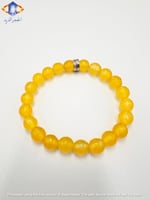 سوار حجراليشب (كالسيدوني ) الأصفر الطبيعي الملكي ا...