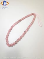 سلسله جوال من حجر الكوارتز الوردي الطبيعي الكريم ا...