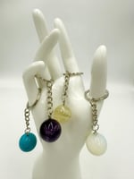 سلسله مفاتيح من حجر الأوبال , السيترين , الجمشت وا...