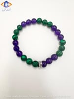 سوار حجر الملاكايت الأخضر الطبيعي بالتبادل مع حجر...