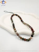 سلسله جوال من حجر العقيق الهندي الطبيعي الكريم الف...