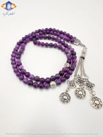 سبحه حجر الأماثيست ( الجمشت) الطبيعي الكريم الساحر...