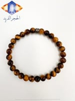 سوار حجر عين النمر الأصفر الكريم الطبيعي المميز