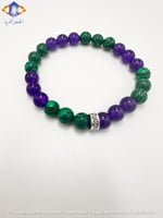 سوار حجر الملاكايت الأخضر الطبيعي بالتبادل مع حجر...