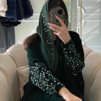 عبايه شتويه ملون