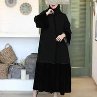 عبايا مخمل شتوي مع كريب ملكي