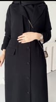 عباية رسمية سوداء قصة جاكيت