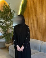 عبايه عمليه صيفيه من القماش الكريب الكوري