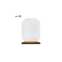 درع من الكرستال بأحجام مختلفة مع الطباعة