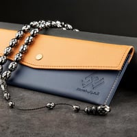 سبحه عالية الجودة باللون الأسود المطرز بالفضي