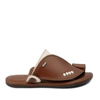 حذاء شرقي ايطالي جلد طبيعي بني