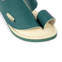 حذاء شرقي وطني ميموري فوم - جلد زيتي