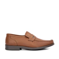 حذاء رسمي جلد لون جملي بتصميم إيطالي