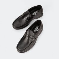 حذاء رسمي جلد اسود طبيعي من (ماركو) الاسبانية