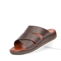 نعال طبي خليجي جلد بني طبيعي