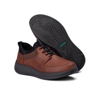 حذاء كاجوال طبي من فيكتور كلارك - جلد بني طبيعي