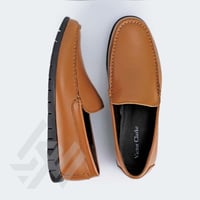 Victor Clarke حذاء رسمي عسلي بنعل طبي