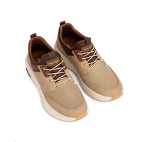 حذاء كاجوال قماش بيج مذهل بنعل طبي