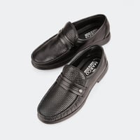 حذاء رسمي اسباني اسود بنقشة من براند (ماركو)