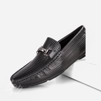 حذاء رسمي كلاسيكي طبي اسود منقوش من فيكتور كلارك