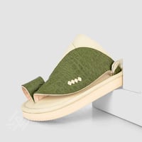 نعال شرقي وطني بخامات ايطالية جلد أخضر وسكري