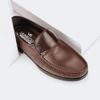 حذاء رسمي اسباني (ماركو) جلد بني طبيعي