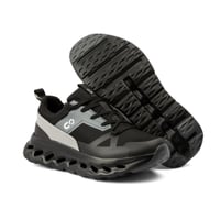 حذاء رياضي مريح للجري والنادي بلون اسود ورمادي